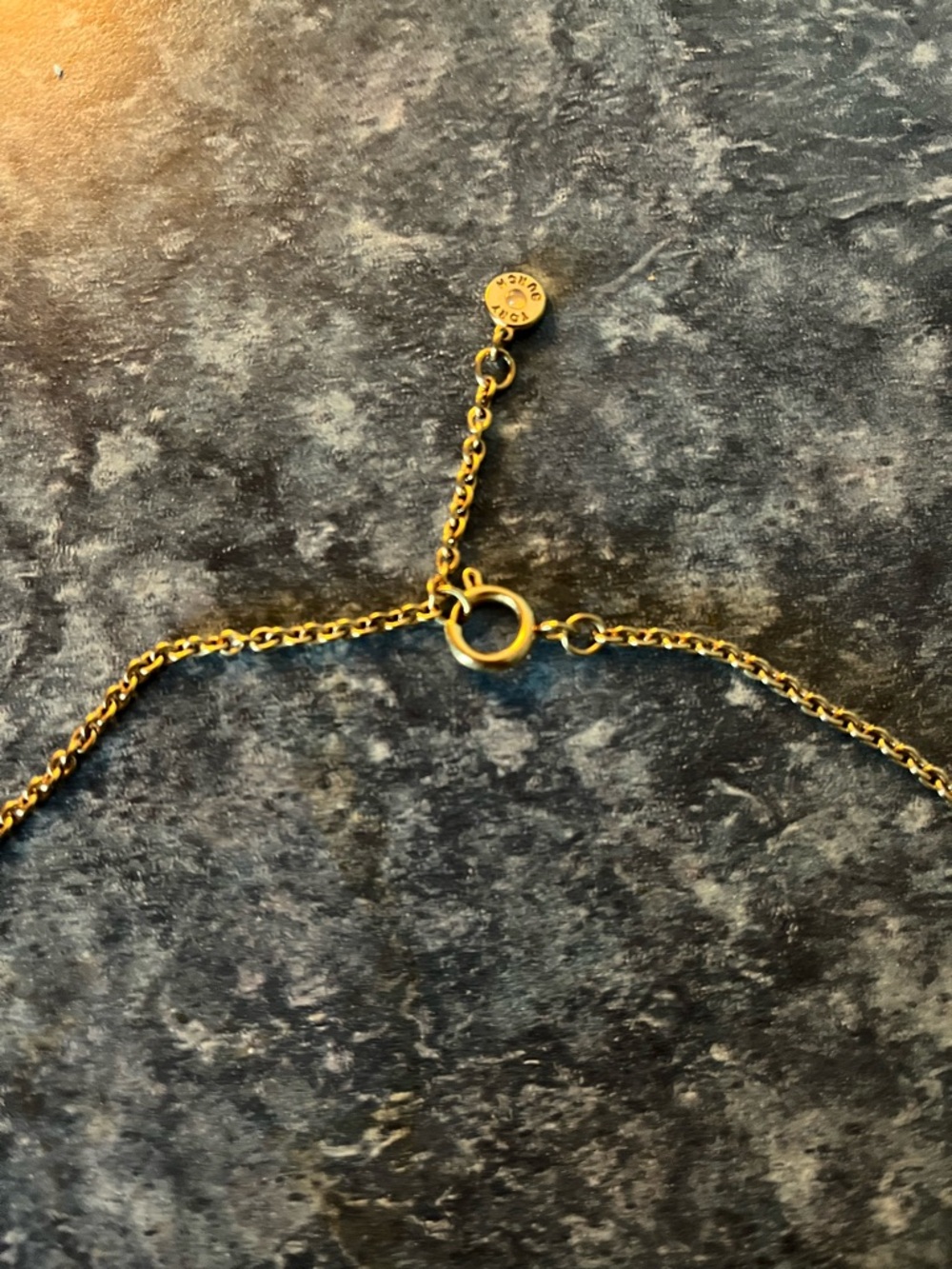 Tory Burch Gold Logo Necklace and Earring Set - Picture 4 of 4